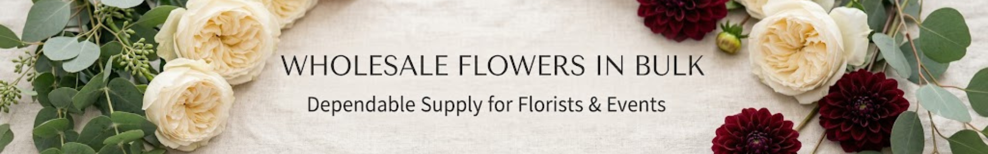 luxury wholesale flowers for florists, diy, wedding and event professionals
